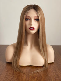 Silk Top Jewish Wigs Double Drawn Kosher Wigs Straight European Human Hair Wigs For Women