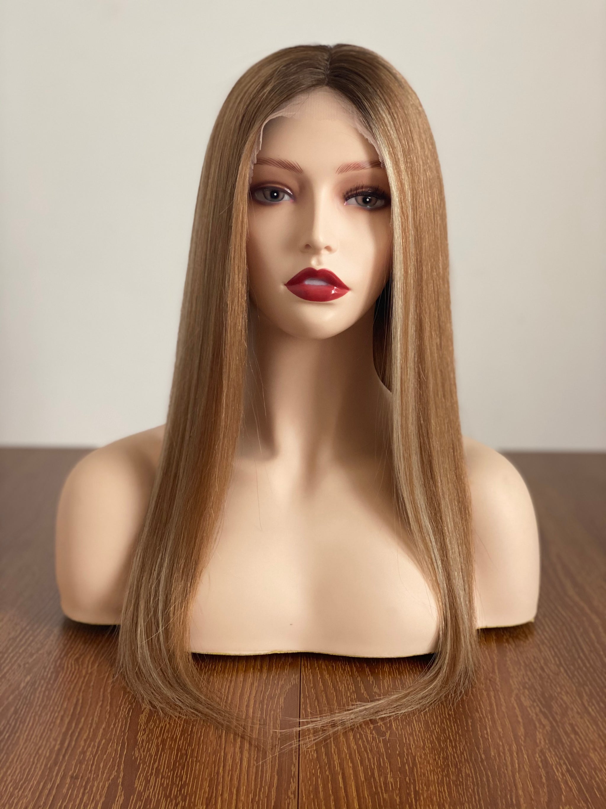 Silk Top Jewish Wigs Double Drawn Kosher Wigs Straight European Human Hair Wigs For Women